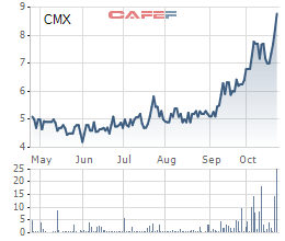 Camimex (CMX): Quý 3 lãi 41 tỷ đồng cao gấp 8 lần cùng kỳ - Ảnh 1.