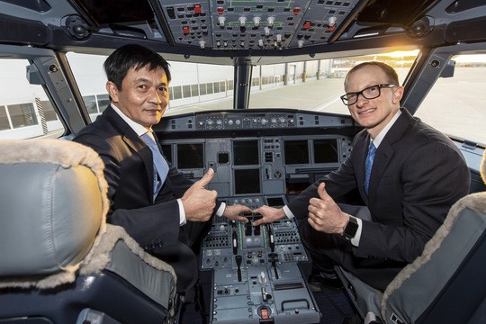 Cận cảnh lắp ráp máy bay A321neo đầu tiên của Vietnam Airlines - Ảnh 3.