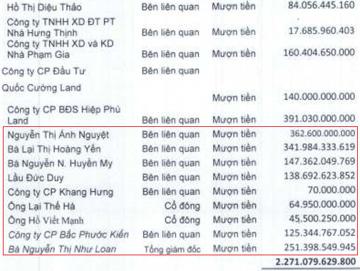 Quốc Cường Gia Lai kinh doanh khó khăn, đang mượn cả nghìn tỷ đồng từ gia đình bà Nguyễn Thị Như Loan - Ảnh 5.