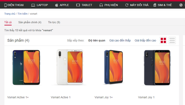 Vsmart lộ diện trên website chính thức nhà phân phối, chỉ chờ chốt giá - Ảnh 2.