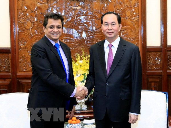 Chủ tịch nước Trần Đại Quang tiếp Tổng Giám đốc Tập đoàn Tata - Ảnh 1.