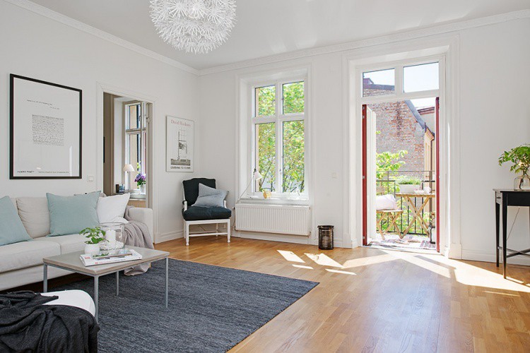 Căn hộ màu trắng tinh khôi cuốn hút người xem đến từng góc nhỏ - Ảnh 4. Căn hộ màu trắng tinh khôi cuốn hút người xem đến từng góc nhỏ - Ảnh 4.