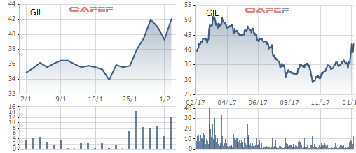 Cổ phiếu GIL của Gilimex ‘bốc đầu’ sau khi ghi nhận khoản lãi kỷ lục trong quý 4 - Ảnh 1.