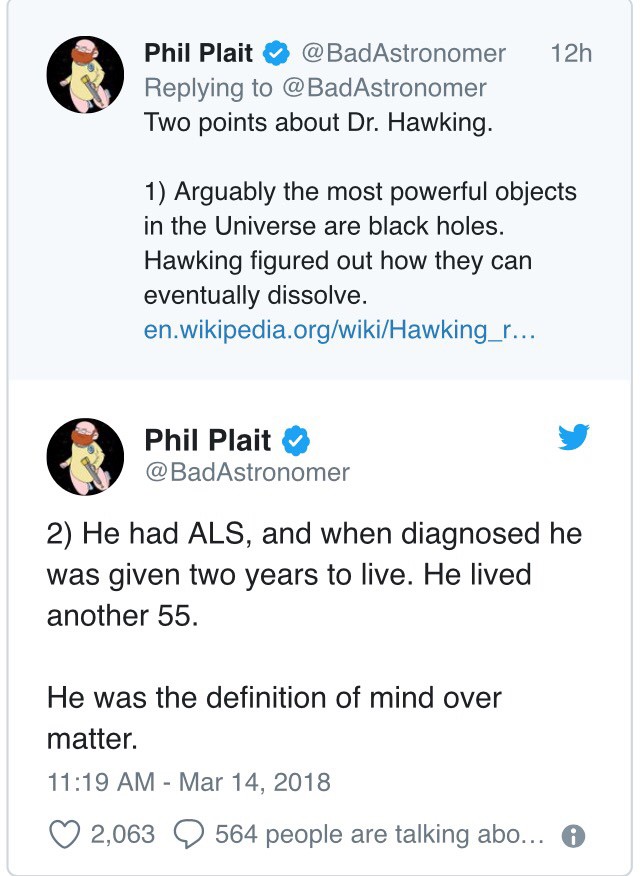 Đây là cách “cả thế giới” thể hiện niềm thương tiếc trước sự ra đi của nhà bác học vĩ đại Stephen Hawking - Ảnh 4.