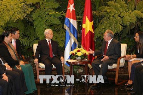  Tổng Bí thư Nguyễn Phú Trọng hội đàm với Chủ tịch Cuba Raul Castro - Ảnh 2.