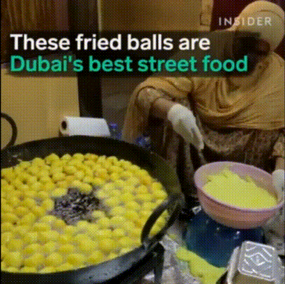 Ở Dubai giàu có, người ta vẫn mê mẩn món bánh rán đường phố siêu rẻ này - Ảnh 2.
