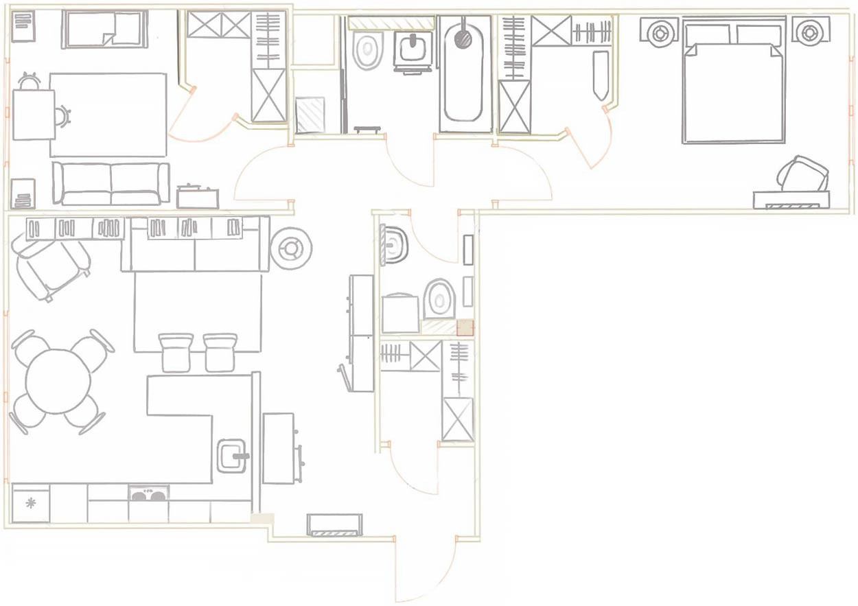 Căn hộ 76m2 thiết kế thông minh hút hồn những cặp vợ chồng trẻ - Ảnh 18. Căn hộ 76m2 thiết kế thông minh hút hồn những cặp vợ chồng trẻ - Ảnh 18.