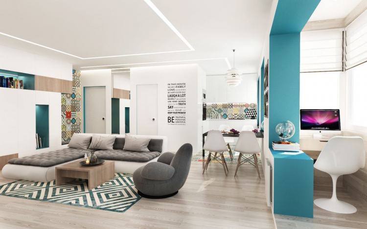 Căn hộ 55m2 thiết kế đơn giản, phóng khoáng khiến ai cũng phải trầm trồ, thán phục - Ảnh 3. Căn hộ 55m2 thiết kế đơn giản, phóng khoáng khiến ai cũng phải trầm trồ, thán phục - Ảnh 3.