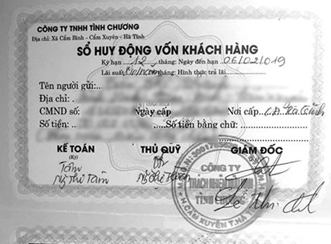  Cảnh báo tín dụng đen núp bóng doanh nghiệp phát hành sổ tiết kiệm  - Ảnh 2.