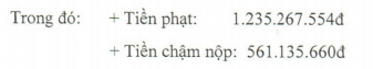 Cao su Đà Nẵng (DRC) bị xử phạt gần 1,8 tỷ đồng tiền thuế - Ảnh 1.