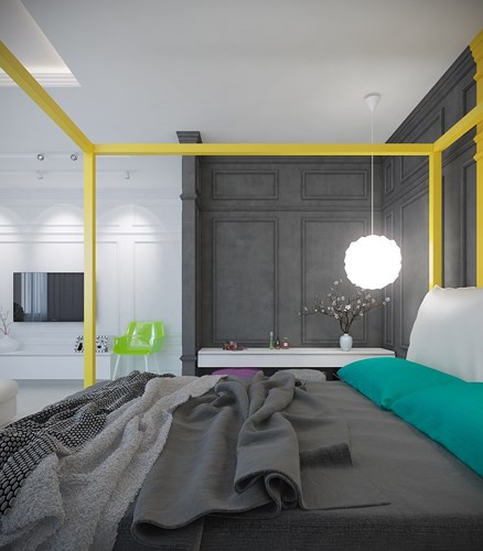 Căn hộ 2 phòng ngủ được xử lý màu sắc khéo léo - Ảnh 7.