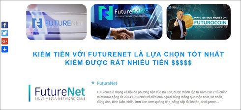 FutureNet có dấu hiệu kinh doanh đa cấp trái phép - Ảnh 1.