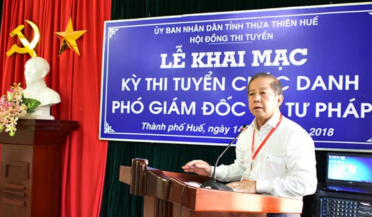 Huế tổ chức thi tuyển Phó Ban Nội chính Tỉnh ủy - Ảnh 1.