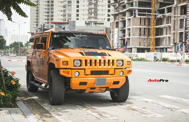 Hummer H2 màu cam độc nhất Việt Nam - Xe khủng cho dân chơi cá tính - Ảnh 1.