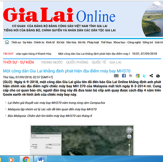 Làm rõ thông tin Một công dân Gia Lai khẳng định phát hiện địa điểm máy bay MH370 - Ảnh 2.