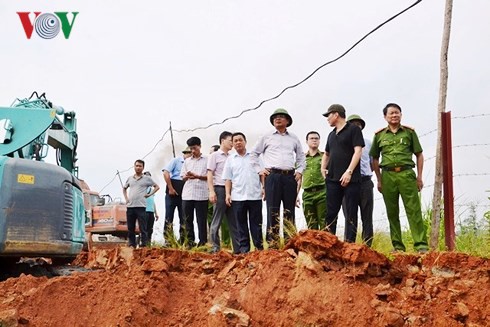 Khẩn trương khắc phục sự cố vỡ bờ đập bãi thải Nhà máy DAP Lào Cai - Ảnh 4.