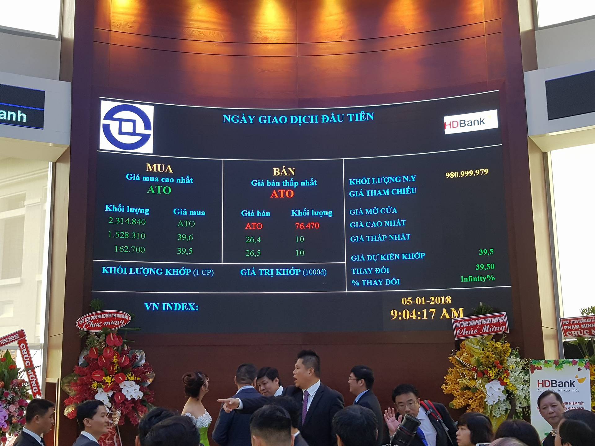  Cổ phiếu HDBank tăng mạnh phiên chào sàn 