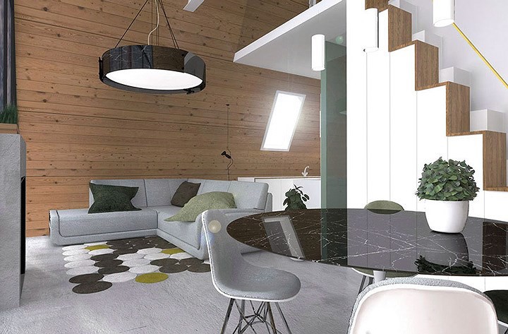 Một không gian thoải mái, ấm cúng và vô cùng tiện nghi. Các khu vực chức năng trong nhà được bố trí và phân chia khoa học.