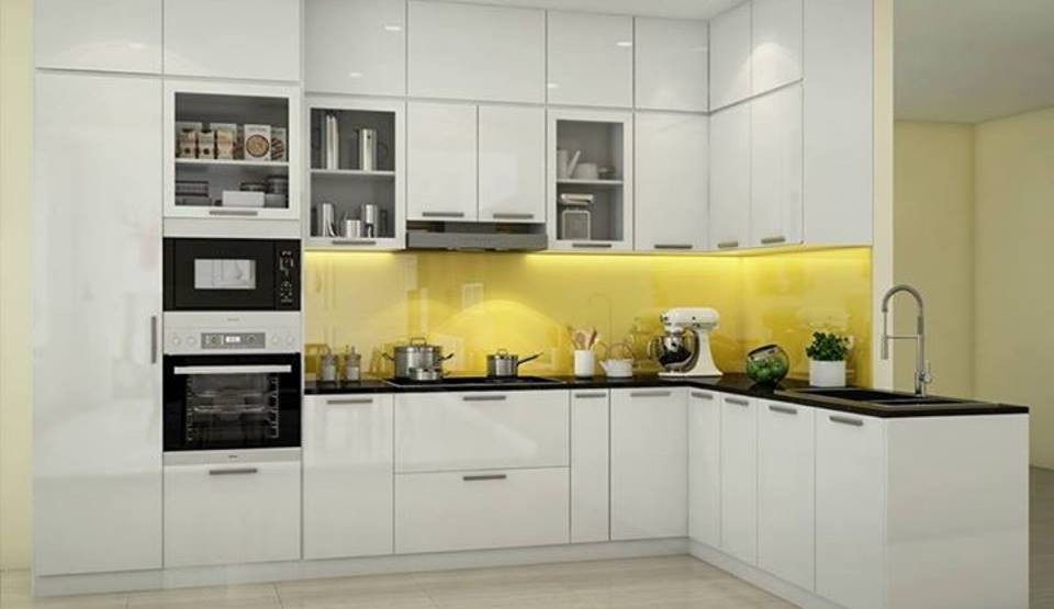 Tủ bếp nhựa dùng lâu dài không bị cong vênh như tủ gỗ trùng hợp.