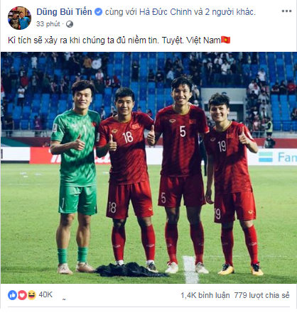 Cầu thủ Việt Nam tự hào: Kỳ tích sẽ xảy ra khi chúng ta đủ niềm tin - Ảnh 1.