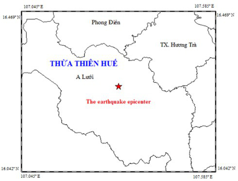 Động đất 3,3 độ richter trong đêm gây rung lắc ở huyện miền núi Thừa Thiên - Huế - Ảnh 1.