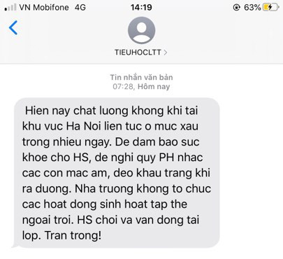 Ô nhiễm không khí trầm trọng, phụ huynh yêu cầu lắp máy lọc không khí trong lớp học để bảo vệ sức khỏe học sinh - Ảnh 9.