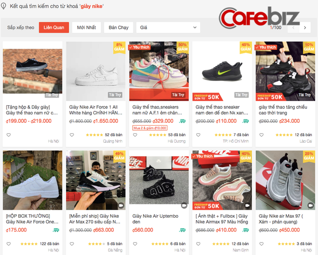  Nhập giày Nike fake từ Trung Quốc về bán online số lượng lớn tại Việt Nam, chỉ sở hữu 1 kho hàng nhưng mở la liệt 20 gian hàng trên sàn TMĐT để đè bẹp đối thủ!  - Ảnh 1.