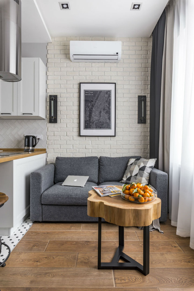 Vỏn vẹn 25m² nhưng căn hộ nhỏ với vẻ ngoài độc đáo vẫn khiến người xem mãn nhãn vì sự kết hợp siêu mượt mà - Ảnh 5. Vỏn vẹn 25m² nhưng căn hộ nhỏ với vẻ ngoài độc đáo vẫn khiến người xem mãn nhãn vì sự kết hợp siêu mượt mà - Ảnh 5.