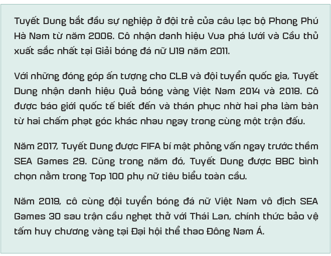 Tuyết Dung - cô gái “vàng” ôm giấc mơ World Cup của tuyển nữ Việt Nam: “Đã lên sân là chiến đấu quên mình rồi!” - Ảnh 1.