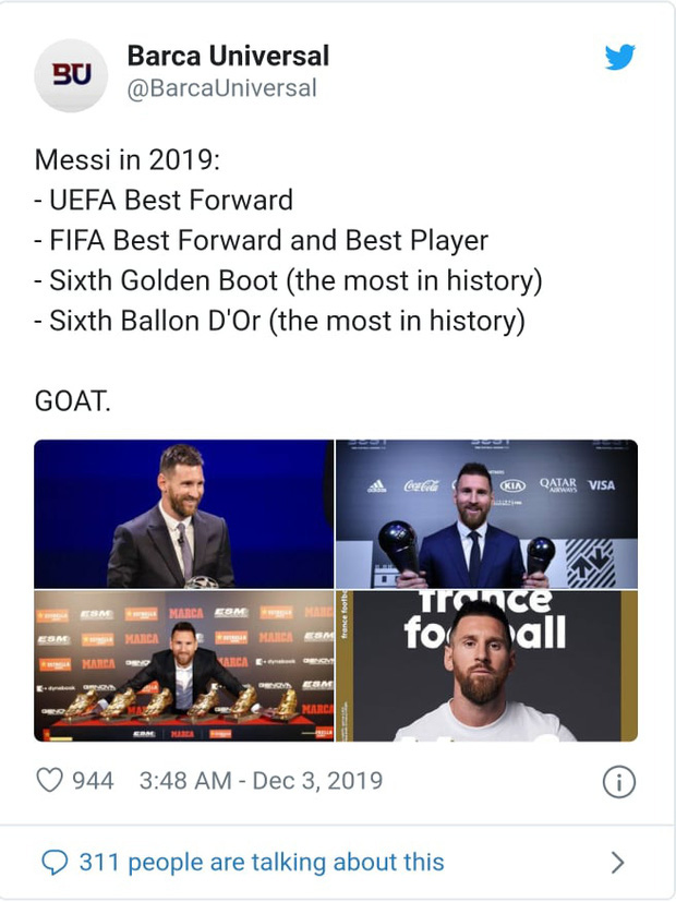 Truyền thông thế giới nói gì sau danh hiệu Quả bóng Vàng thứ 6 của Messi? - Ảnh 5.