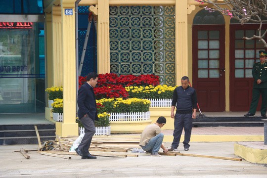 An ninh thắt chặt, phóng viên quốc tế có mặt tại Ga Đồng Đăng trước Thượng đỉnh Mỹ-Triều - Ảnh 4.