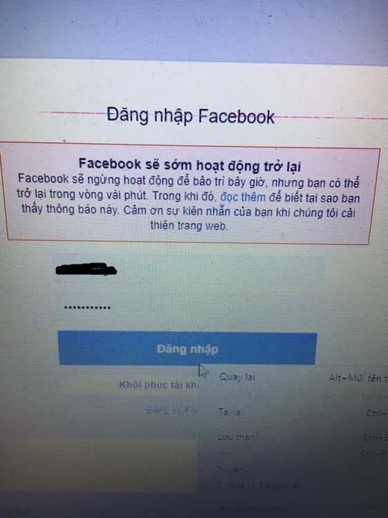 Facebook vẫn đang lỗi, người dùng không thể đăng tin, khó đăng nhập, chính Facebook cũng phải dùng Twitter để thừa nhận đang gặp vấn đề - Ảnh 1.