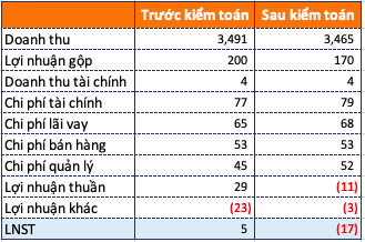 Đại Thiên Lộc (DTL) chuyển từ lãi sang lỗ sau kiểm toán - Ảnh 1.