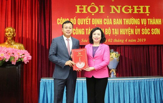 Con trai nguyên Bí thư Hà Nội Phạm Quang Nghị làm Phó bí thư huyện Sóc Sơn  - Ảnh 1.