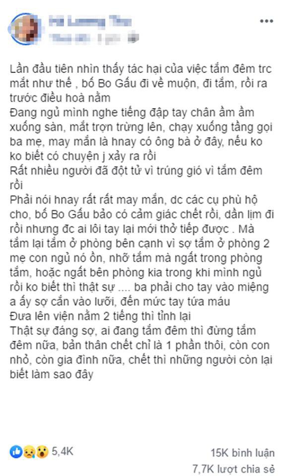 Tắm đêm xong ra nằm điều hòa, 1 người đàn ông suýt mất mạng - Ảnh 1.