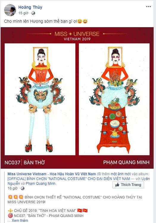 Thiết kế Bàn thờ dự thi quốc phục Việt Nam tại Miss Universe 2019 gây tranh cãi dữ dội - Ảnh 2.