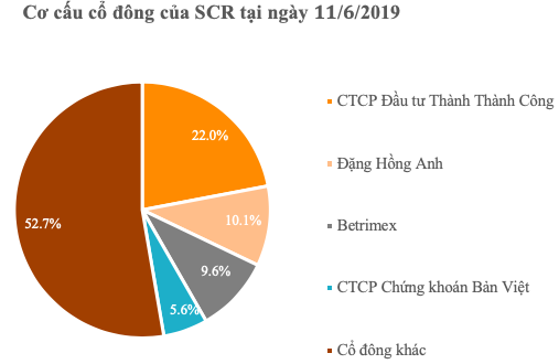 Chứng khoán Bản Việt (VCSC) trở thành cổ đông lớn của SCR - Ảnh 1.