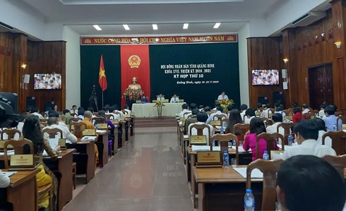 Kỳ họp thứ 10, khóa XVII, nhiệm kỳ 2016-2021 HĐND tỉnh Quảng Bình.