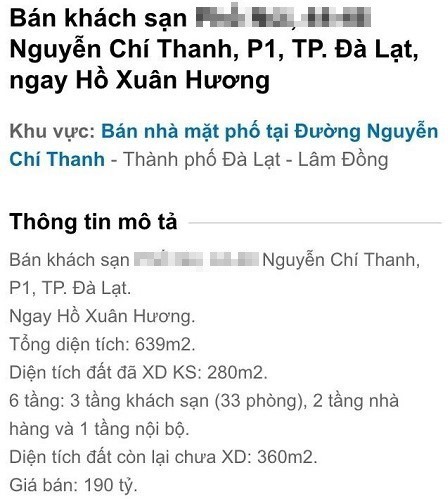 Siêu cò tung chiêu hét giá đất Đà Lạt chạm đỉnh 1 tỷ đồng/m2 - Ảnh 1.