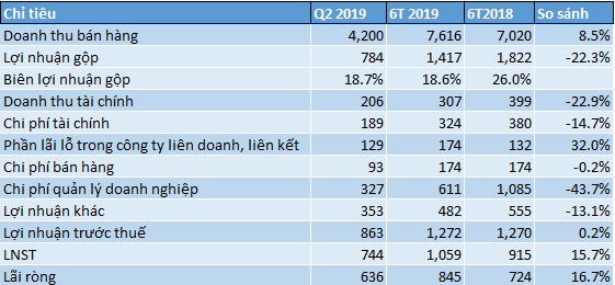 Tập đoàn Cao su (GVR): 6 tháng lãi sau thuế 1.059 tỷ đồng, tăng 15,7% cùng kỳ năm trước - Ảnh 1.