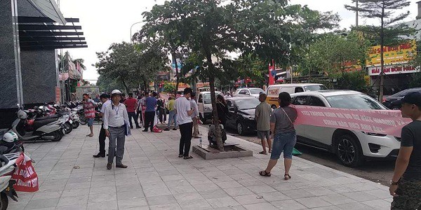 Sự việc gây ùn tắc giao thông tuyến đường Nguyễn Phong Sắc, quận Cầu Giấy