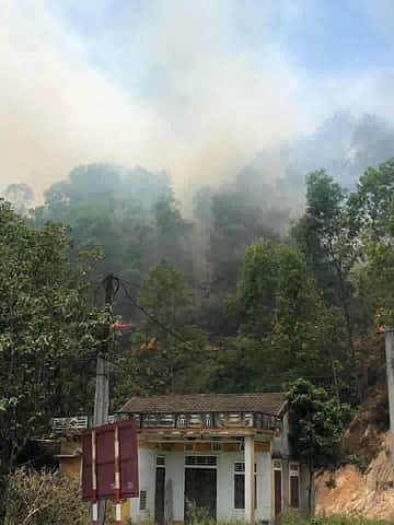Đang cháy lớn tại núi Nầm Hà Tĩnh - Ảnh 2.