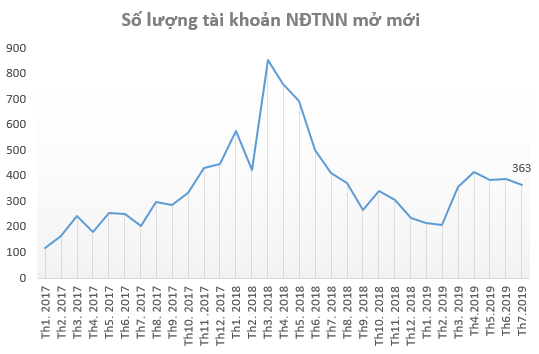 Nhà đầu tư cá nhân ồ ạt mở tài khoản chứng khoán ngay khi VN-Index chạm mốc 1.000 điểm trong tháng 7 - Ảnh 2.