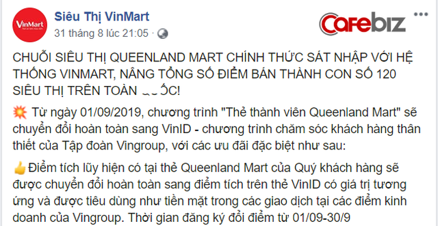 Chuyến shopping mới nhất của VinMart: Thâu tóm chuỗi 8 siêu thị Queenland Mart ở 2 quận “nhà giàu” của TPHCM - Ảnh 1.