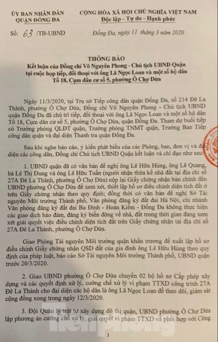 Vụ chết vẫn xác nhận đất đai ở Hà Nội: Thu hồi và phong toả ‘sổ đỏ’ cấp sai - Ảnh 1.