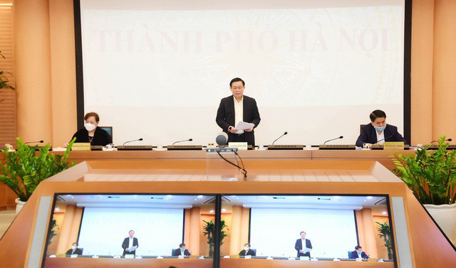 Bí thư Thành ủy Hà Nội Vương Đình Huệ: Sẽ triển khai kịp thời, công khai, minh bạch và đúng đối tượng chính sách hỗ trợ doanh nghiệp, người dân - Ảnh 2.