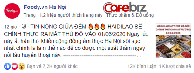  Chuỗi lẩu tỷ USD Haidilao chuẩn bị đổ bộ miền Bắc, dân Hà Nội rần rần hưởng ứng  - Ảnh 1.