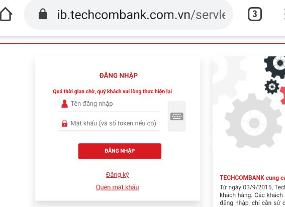 Hệ thống ngân hàng điện tử của Techcombank đã khôi phục, nhưng do giao dịch đông quá nên tiếp tục bị...gián đoạn - Ảnh 1.