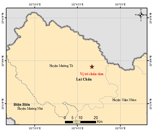  Xuất hiện liên tiếp 2 trận động đất cường độ lớn ở Mường Tè - Ảnh 1.