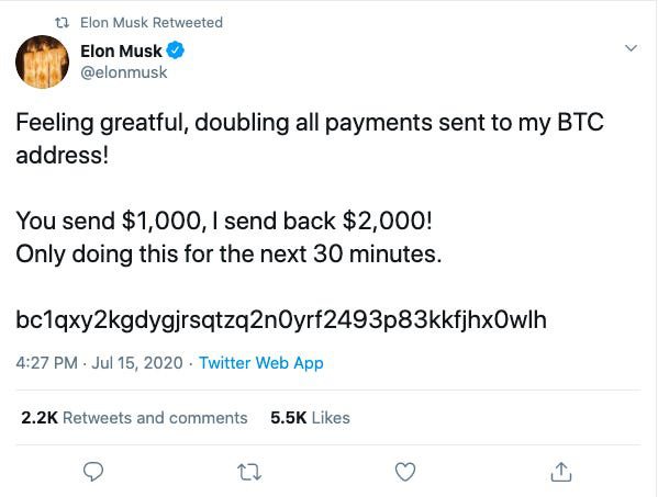 Twitter của Elon Musk, Bill Gates, Jeff Bezos cùng hàng loạt người nổi tiếng khác bị hack trong một vụ lừa đảo bitcoin lớn chưa từng thấy  - Ảnh 1.